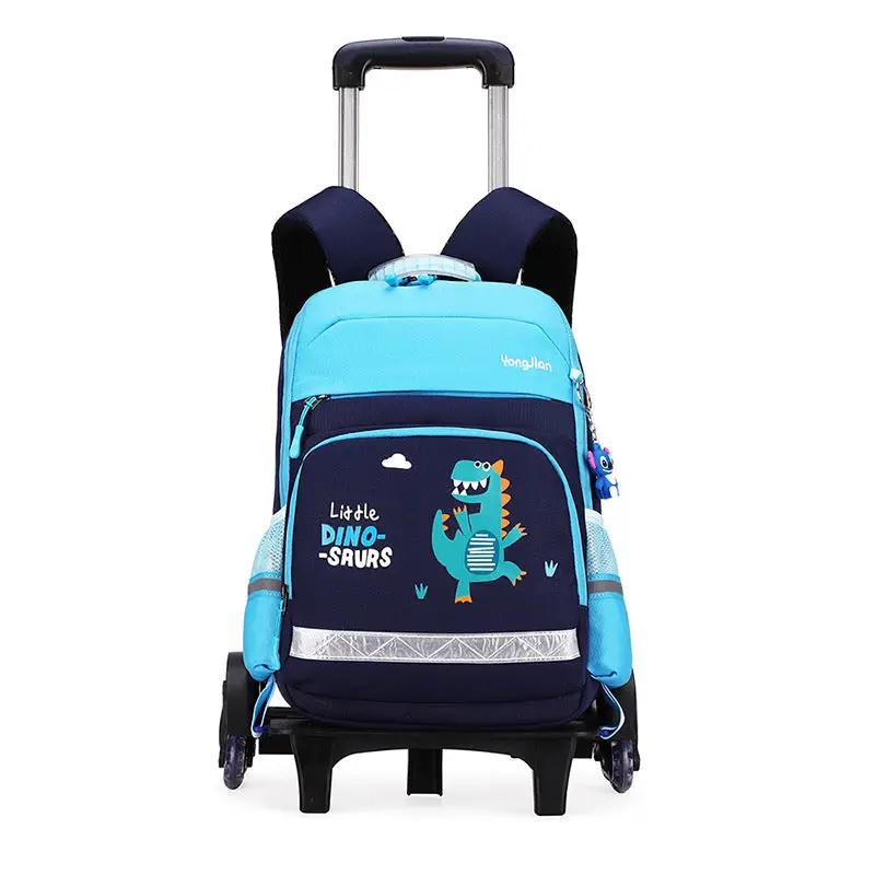 draw Bag Korean Detachable Trolley  Bag For Elementary School Students