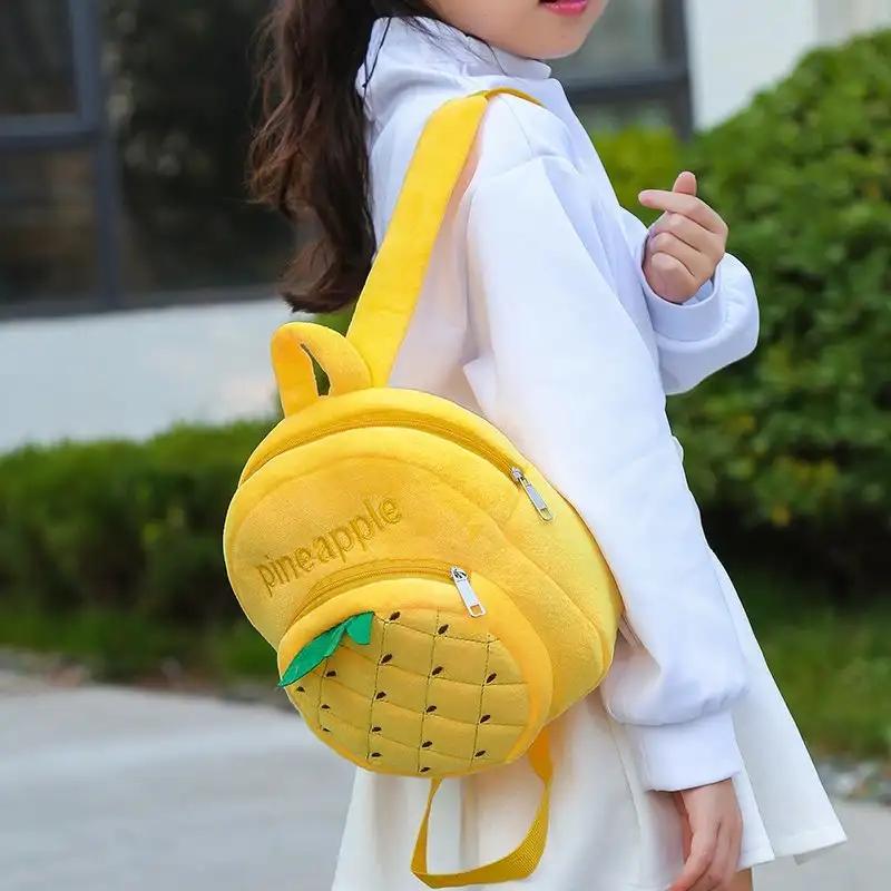 Plush Leisure Double Shoulder Kindergarten School Bag