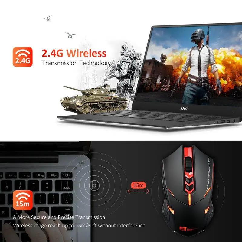 gaming Mouse Luminous Wireless Mouse for gamers pc